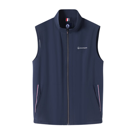
Navigare Italian small sailboat men's outdoor sun protection vest casual and fashionable stand collar jacket 1311095501 Blue L
