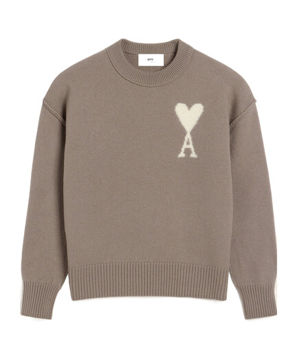Ami Paris 25SS 长袖羊毛毛衣 女士 图色UKS090KN0090. 20 |    XXL