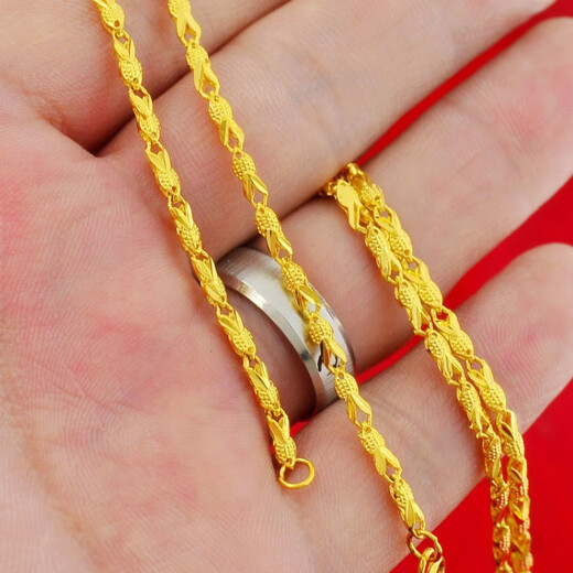 KZD old phoenix chain clavicle chain ladies simple gift 18K gold color small fish necklace gift non-fading single