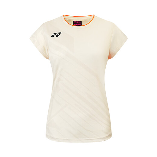
YONEX Yonex Badminton Clothes National Team Competition Fan Edition Sports Women's Short Sleeve Set 20877CR Milky White XO
