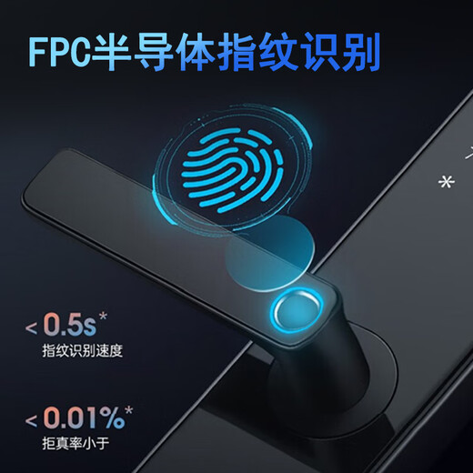 Weiheng fingerprint lock smart door lock bed and breakfast apartment password lock entry door smart lock anti-theft door electronic lock