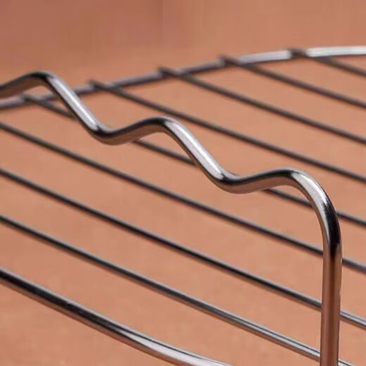 FANCYCHIC 96% rate air fryer steam rack grill special oven household barbecue accessories double-layer barbecue can be baked universal barbecue rack special for air fryer easy barbecue stainless steel 4 free barbecue sticks