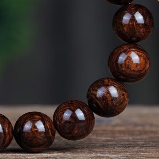 Longyin Authentic Hainan Huanghuali Bracelet Men's Landscape Pattern Old Material Purple Pear Wood High Oil Density Buddha Beads Wenwan Bracelet Women HY111213020