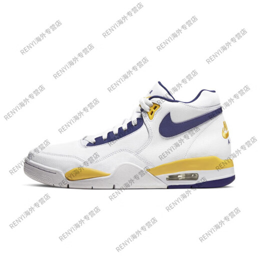 Nike (Nike) Flight Legacy AJ4 Brüder Lakers Retro-Basketballschuhe FD9928-101 AJ4 BROTHES MODEL 40