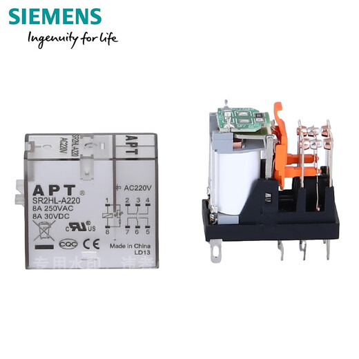 Siemens APT intermediate relay SR1ML-D24 SR2HL-A220 thin universal relay 8 pins 8A single head SR1ML-A220 large 5 pins AC220V 1