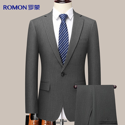 Luo Meng suit men's business professional formal wear casual slim suit workwear groomsmen groom wedding dress men's clothing