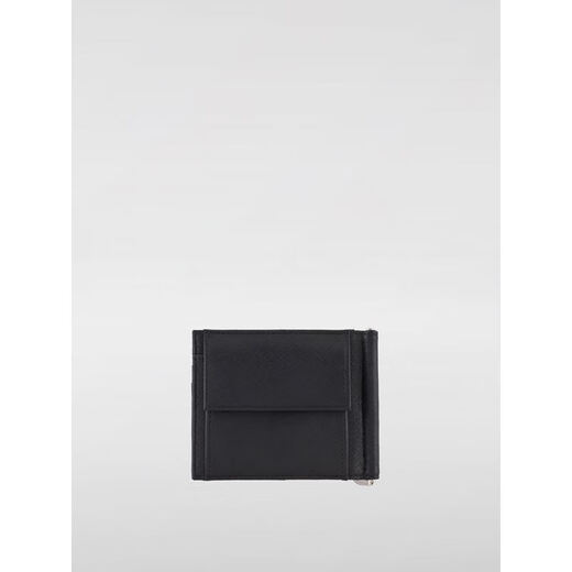 Armani (ARMANI) EA men's black wallet wallet short clip Black 00U