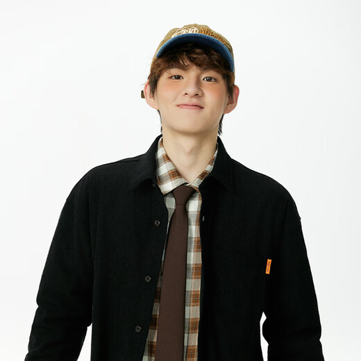 MINISO long-sleeved shirt men's corduroy autumn trend versatile breathable shirt simple style loose casual jacket men's coffee color (blank) XL 180 (weight 140-160Jin Jin is equal to about 0.5 kg)