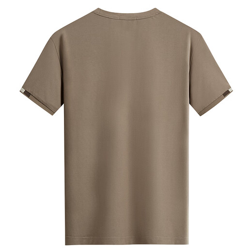 Danser avec des loups [Silk Mulberry / Modal] T-shirt à manches courtes et respirant des hommes fraîches 701 kaki m (170)