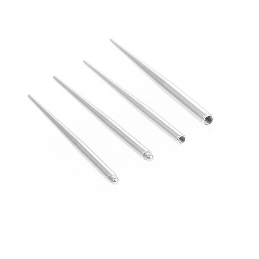 AIOSC novice puncture guide needle external tooth nail replacement guide rod ear hole navel lip nail piercing tongue nail insertion auxiliary tool 5 pieces 1.2mm guide needle-M0.9 external tooth