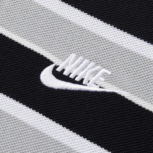 耐克（NIKE）官网官方男装 2025春夏新款潮流运动服条纹短袖透气翻领POLO衫 FN3897-010 S