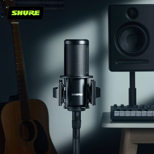 SHURE SM4 large diaphragm condenser microphone anchor K song live broadcast professional audiobook dubbing microphone recording equipment set SM4 kit with shock mount + desktop stand