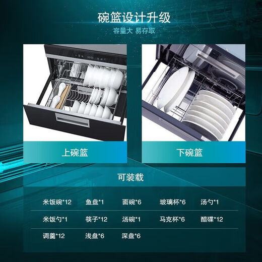 SIEMENS embedded disinfection cabinet double door household 90 liters large capacity high temperature ultraviolet ozone two-star disinfection tableware cabinet tableware drying newbie coupon HS223601W two-star 90L