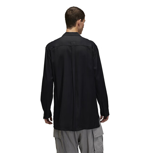 Y-3【出游必备】2025新款男士衬衫中长款休闲上衣52JD3524 黑色 S
