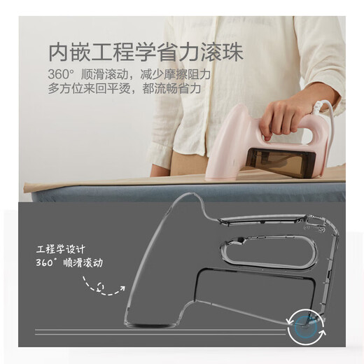 
Bear iron home ironing machine steam small portable dormitory student ironing artifact handheld hanging ironing machine [Wide stainless steel panel] hanging ironing two-purpose