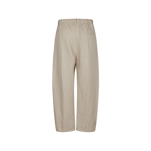 JNBY/Jiangnan Buyi 25 summer new casual pants loose hemp straight pants flexible and comfortable 5P4E13540 212/light gray khaki S