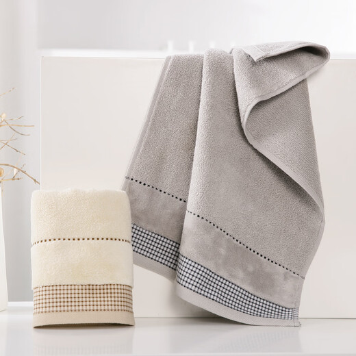 Gold towel soft pure cotton 100% cotton face towel 100% cotton absorbent face towel type A towel 2 pack