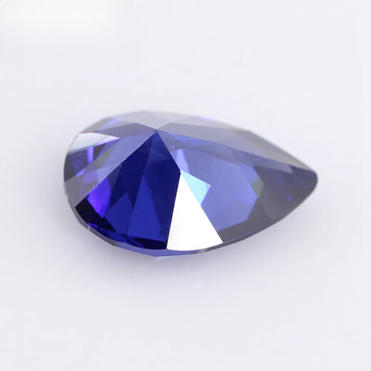 MHFDO tanzanite sapphire loose stone pear-shaped ring face drop-shaped zircon blue zircon CZ diamond 2*3mm