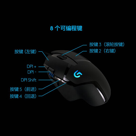 
Logitech K835K845 mechanical keyboard wired set e-sports game office typing G502G102 mouse K835 backlight wired mechanical keyboard brand new Qingxun
