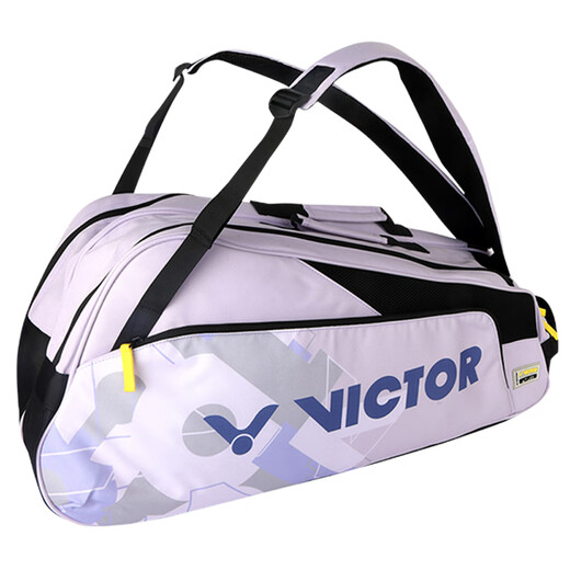 Victor Victor Victor Badminton Bag Men and Women Single Sofle Heart 6 Pack High-Ald Sports Mochila grande Capacidad Doble hombro Profesional Racket Bag BR6219/J/ZZ Dujuan Zi Zi