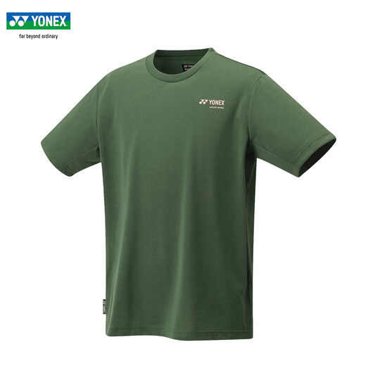 Yonex Yonex Badminton Uniform kurzärmelige T-Shirt Shorts Herren 16671CR YY Sportswear Schnell trocknende Umweltschutzserie Herren-T-Shirt 16833bcr Olive Green M