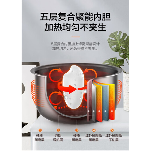SUPOR Supor Supor Household Rice Cuideur Inner Pot 30FC829 / 672 Accessoires intérieurs antiadhésif