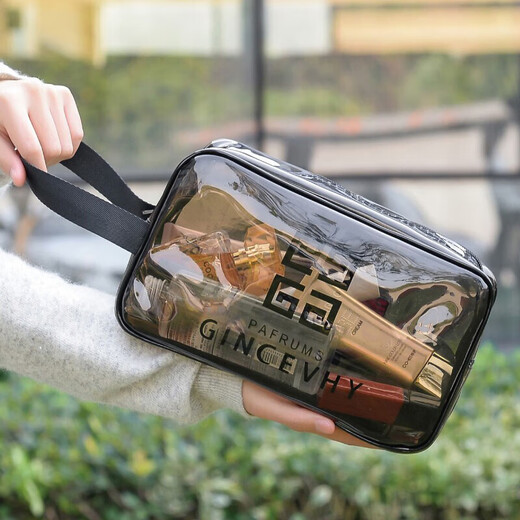 Quanpinwu Travels Toilettes et sacs Sacs de maquillage Sac de maquillage Baignoire Sac de rangement de baignade imperméable Sac de rangement portable Transparent
