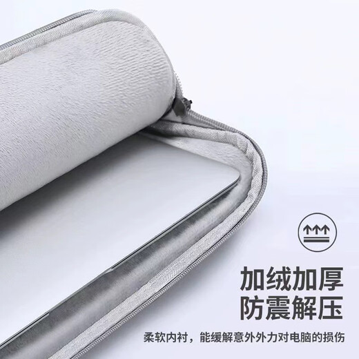 适用于iPad收纳包适用iQOOPad2Pro12113英寸防水减震便携男女通用 浅灰加绒703款防水防震手提包+Alogo电源包 13英寸