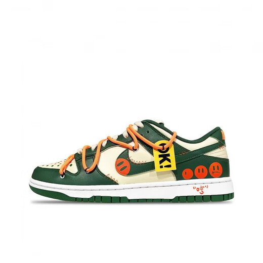 Nike (NIKE) customized sneakers DunkLow Lulu face trendy retro orange and green men's low-top sneakers DD1391-300 Customized non-refundable 40.5
