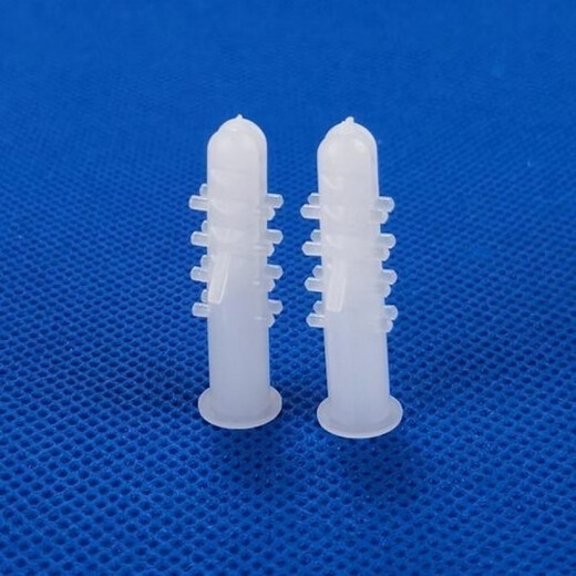 Meikejie white plastic expansion tube expansion tube expansion tube 6X30 spiked rubber plug rubber particle wall plug bolt expansion tube 8*40 6*30 100 pieces