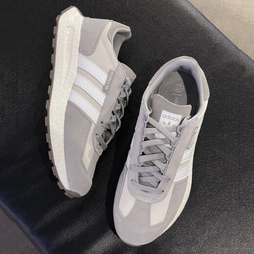 阿迪达斯 （adidas）跑步鞋女鞋男鞋2025新款夏季RETROPY E5 BOOST缓震运动鞋休闲鞋 GY9922灰/深灰 42.5