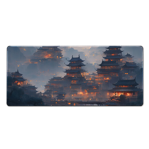 Xingzeji Landscape Mouse Pad extra grande Oficina de anime E-Sports ESPORTIVA EL PRINCIPIA ENGRANAJE Pad, almohadilla de aprendizaje de la computadora del teclado de la computadora FF719 600x300 mm de espesor 3 mm