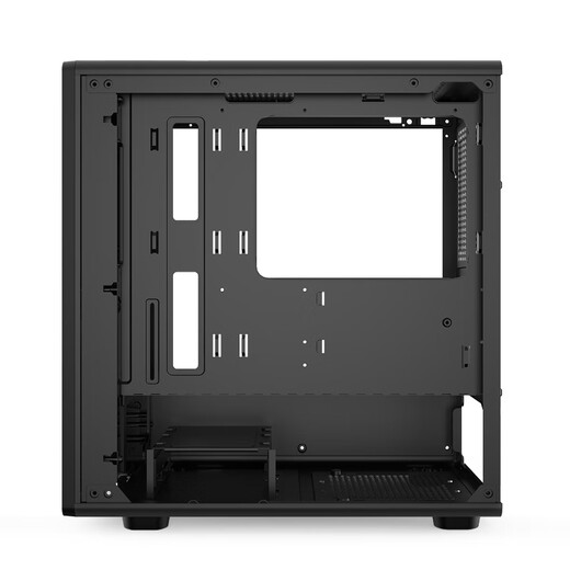 Huntkey G63 Halberd châssis en verre transparent latéral carte mère M-ATX/carte graphique longue/refroidissement par eau 360 châssis hôte d'ordinateur de bureau G63mini/verre encliquetable G63mini noir (longueur de la carte graphique limitée à 32 cm/refroidissement par eau 240)