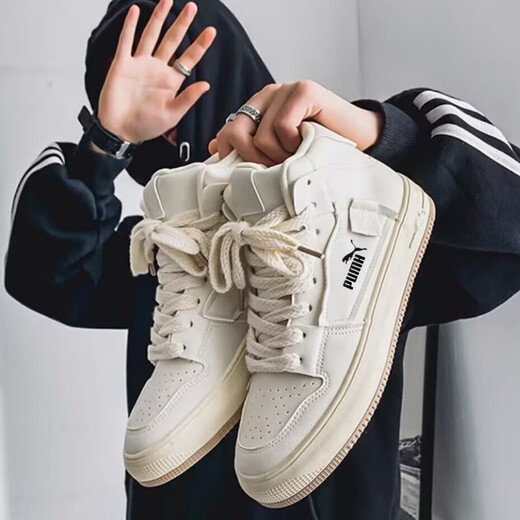 Huang Biao Zapatos de grado de chaleco para hombres en la primavera 2025 nuevos zapatos para hombres retro tendencia nacional versátiles versátiles zapatos casuales beige 9910 etiqueta negra alto top nuevo estilo 24.5 39 longitud interna es aproximadamente cm