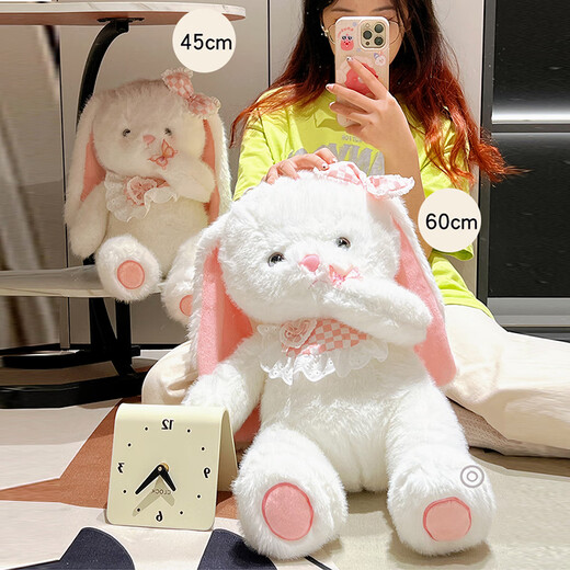 Weltston plüsch spieler kissenpuppe beilpuppe Geburtstagsgeschenk Mädchen Little weiße Kaninchenpuppe 45 cm