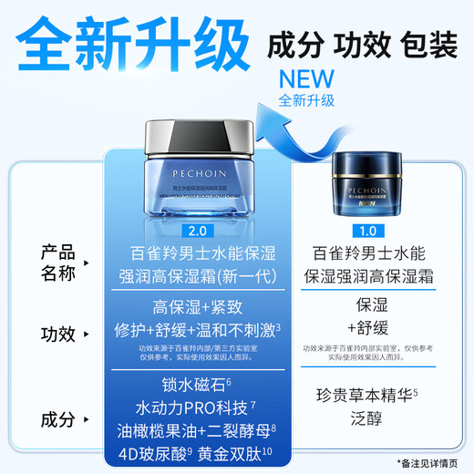 Pechoin Men's Skin Care Cream Water Moisturizing Strong Moisturizing High Moisturizing Cream 50g Quality Domestic Products Mid-Autumn Festival Gift