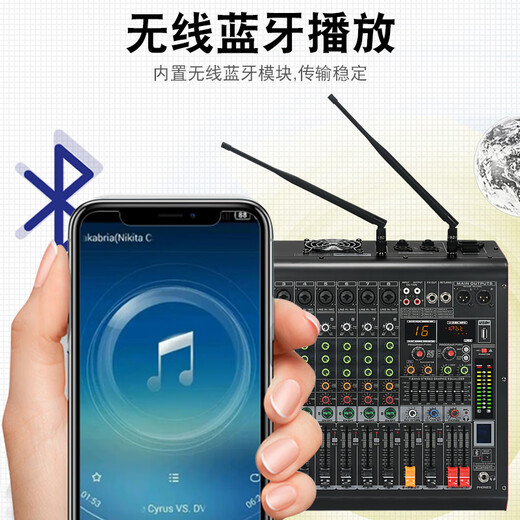 雅马哈（YAMAHA）雅马哈调音台带功放一体机 大功率户外婚庆演出舞台音响套装 套装415寸全频音响套装