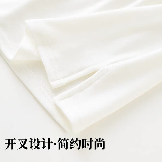 Butt curtain men's and women's skirts, women's bottoming inner wear artifacts, versatile fake two-piece stacked hem to cover butt curtains, fashionable, white slit style, butt curtain bottoming skirt, one size fits all, 80-130 Jin Jin is equal to 0.5 kg, can be worn