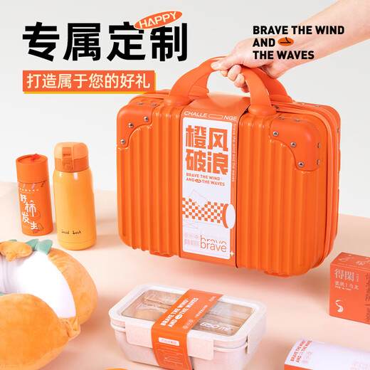 宜甜伴手礼礼盒实用商务周年庆公司员工企业入职礼品活动福利礼物定制 【橙风破浪】实用手提箱礼品4