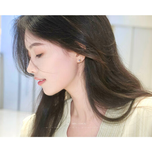 Weici 24th new model Tanzanite gentle luxury cool temperament smart earrings natural blue tanzanite earrings