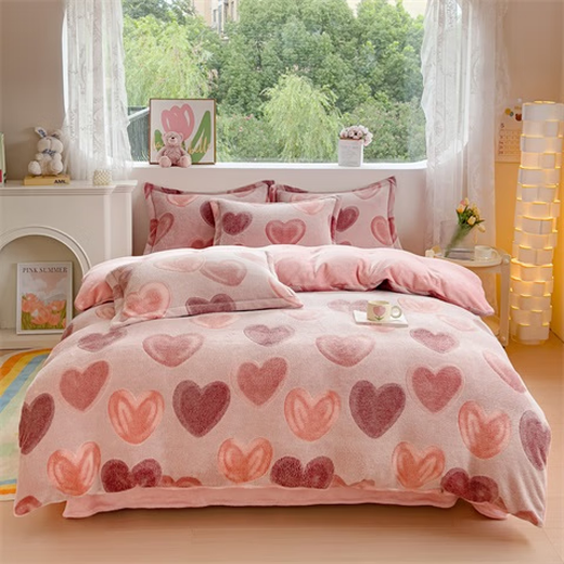 Zile (Zile) snowflake velvet thickened warm double-sided velvet skin-friendly and comfortable single quilt cover 220*240cm-Starry Sky