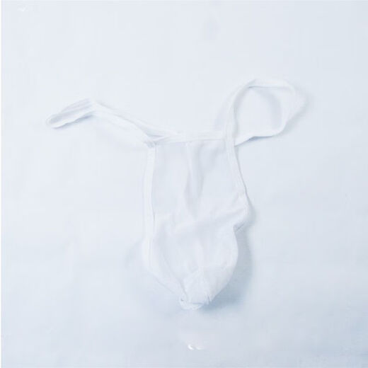 Zhixia Men's Transparent Sexy Underwear T-Bone Breathable Sexy Pants Sexy Seamless Briefs T Library Fully Transparent Pack Black 1 Pair One Size 110-170