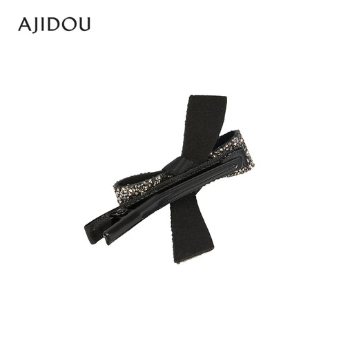 AJIDOU Ajidou hair clip ins style fashionable simple bow rhinestone bangs clip offline same style side clip birthday gift