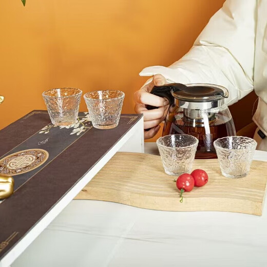 Loss Impulse Heat Resistant Thickened Tea Cup Tea Set Tea Set Large Capacity Tea Water Separation Loss Impulse Thickened One Pot Four Cup Set