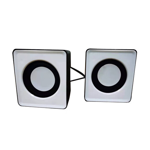 【有线音响】电脑台式低音炮 家用桌面笔记本小音箱 USB多媒体高音质 黑色[线长约65cm]