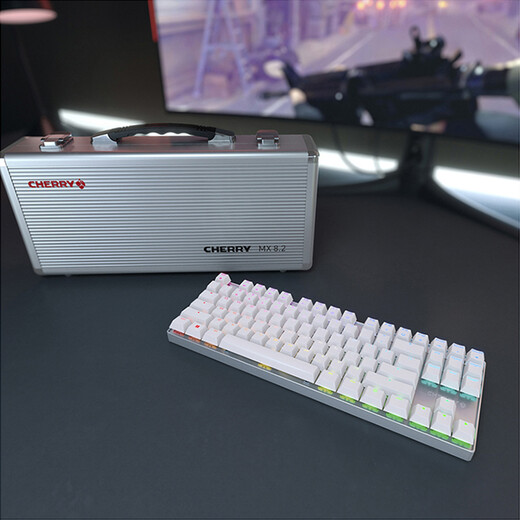 
CHERRY Cherry MX8.2TKL mechanical keyboard wireless Bluetooth three-mode game e-sports color light backlight 87-key laptop sends arms box three-mode white red axis sends arms box