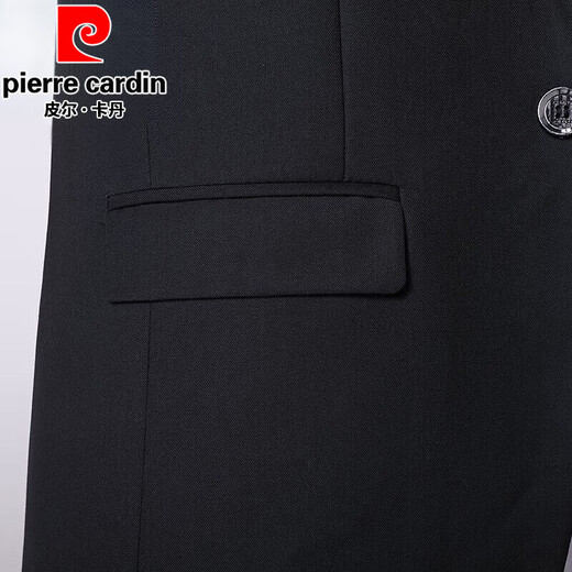 Pierre Cardin Suit Men's Business Slim Profess-Traje formal Formal para hombres El novio del novio Jacket de boda de la boda del novio Doble [traje + pantalones + chaleco + camisa + corbata + caja de regalo] L 170 [traje 100-115 Jin [Jin iguala 0.5 kg]]]