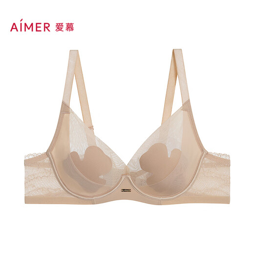 Aimer (Aimer) [gleicher Stil in Dong Jie] Unterwäsche für Frauen im Frühling und im Sommer weicher Stahlring Dünne Becher Blütenblatt Bra Am13A702 Gelb 75d