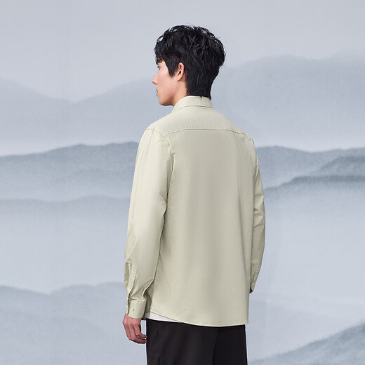 HLA Heilan рубашка с длинными рукавами мужская 25 Чуньшань не в высокой серии, рубашка в том же стиле HNEAW1J003A