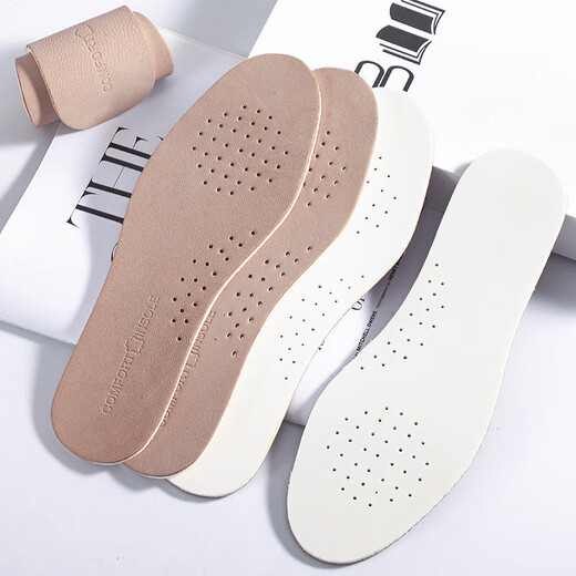 
Anti-slip sheepskin insole sweat-absorbing and pain-absorbing latex super soft odor-proof sports shock-absorbing and shit-breaking feeling for men and women four seasons insoles [1 pair] beige 37-38 [Cropped]